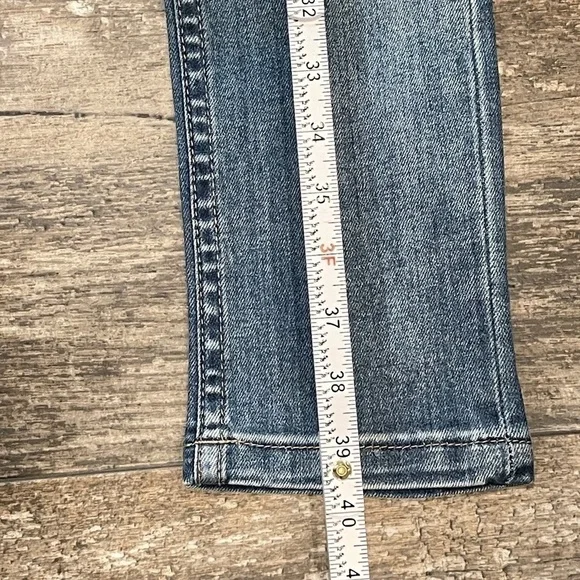 Stampd Jeans Womens Size 28 Pacific Blue‎ Busted Knee Distressed $300 Retail NEW - Picture 14 of 15